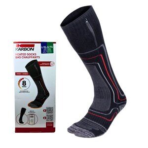 Karbon Heated Socks Unisex with 2 Rechargeable Batteries L/XL